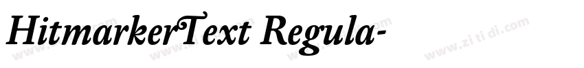 HitmarkerText Regula字体转换